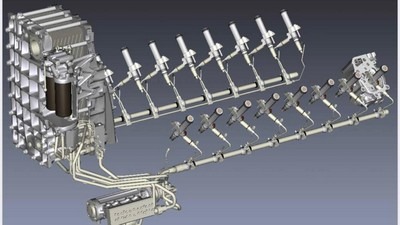 Esquema 3d de Motor